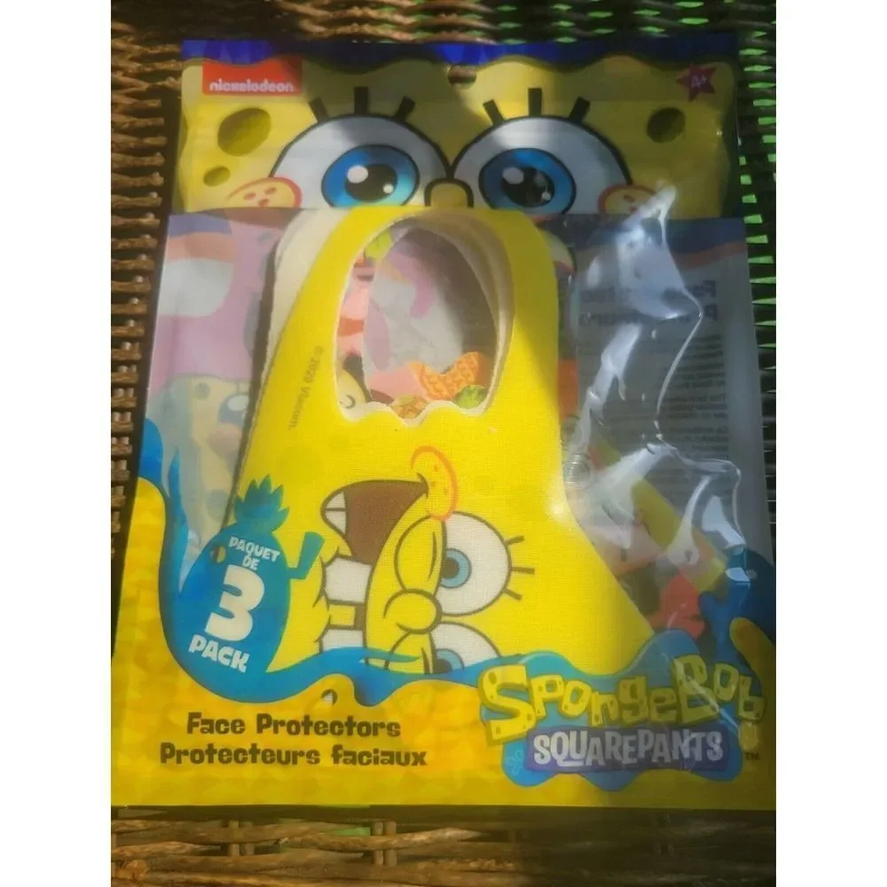 Nickelodeon Paw Patrol & Spongebob Kids Face Mask Washable Reusable 3 per pack